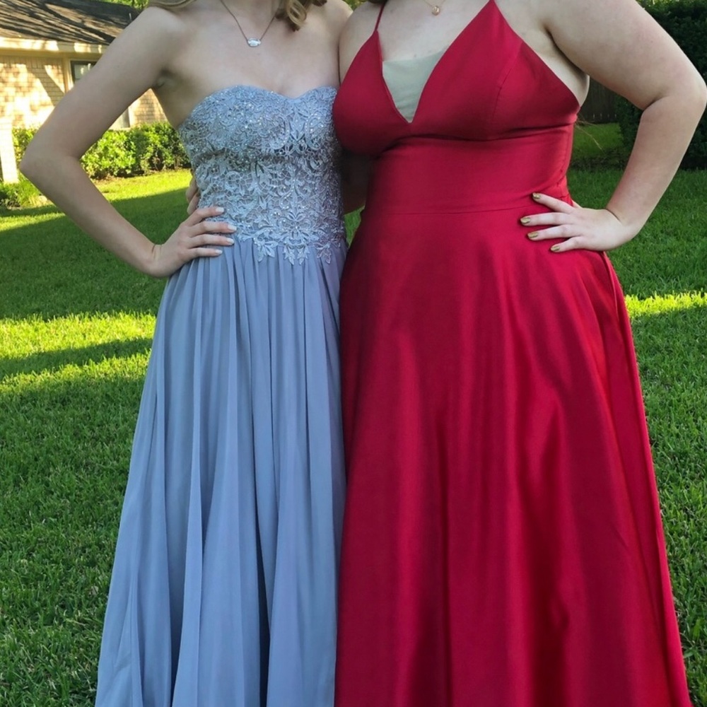 Red Plus Sized Prom Dress!!